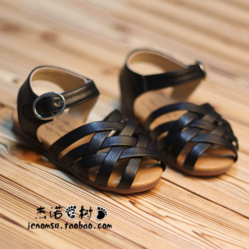 宝宝凉鞋夏女童洋气幼儿园编织