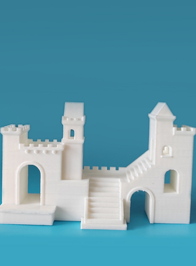 欧式鱼缸造景2代纪念碑谷城堡桌面鱼缸躲避屋鱼虾洞创意摆件