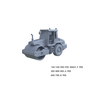 老姚手工坊 LYTA023 3D 打印压路机模型 多比例 工程压路车套件