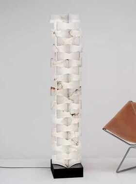 后现代简约云石落地灯设计师客厅卧室书房别墅展厅沙发边装饰摆件