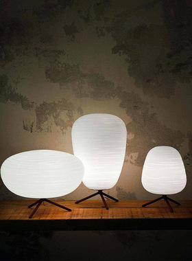 北欧简约螺纹玻璃灯具后现代酒店客厅卧室床头台灯餐厅吧台吊灯