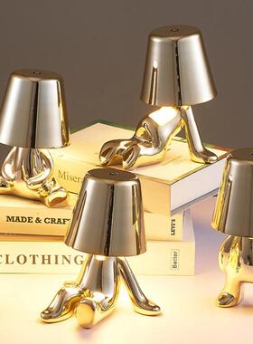 客厅装饰小台灯卧室餐桌吧台灯床头卡通小台灯高档摆件充电小夜灯