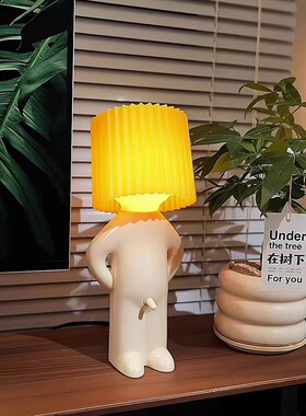 卧室创意小淘气台灯风趣搞笑礼品家居装饰台灯摆件书房茶室小台灯