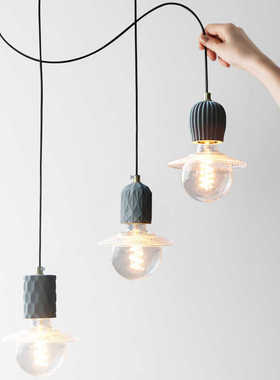 床头小吊灯简约现代创意玄关灯创意装饰轻奢设计师吧台卧室吊线灯