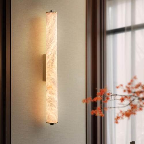 后现代天然云石壁灯创意个性