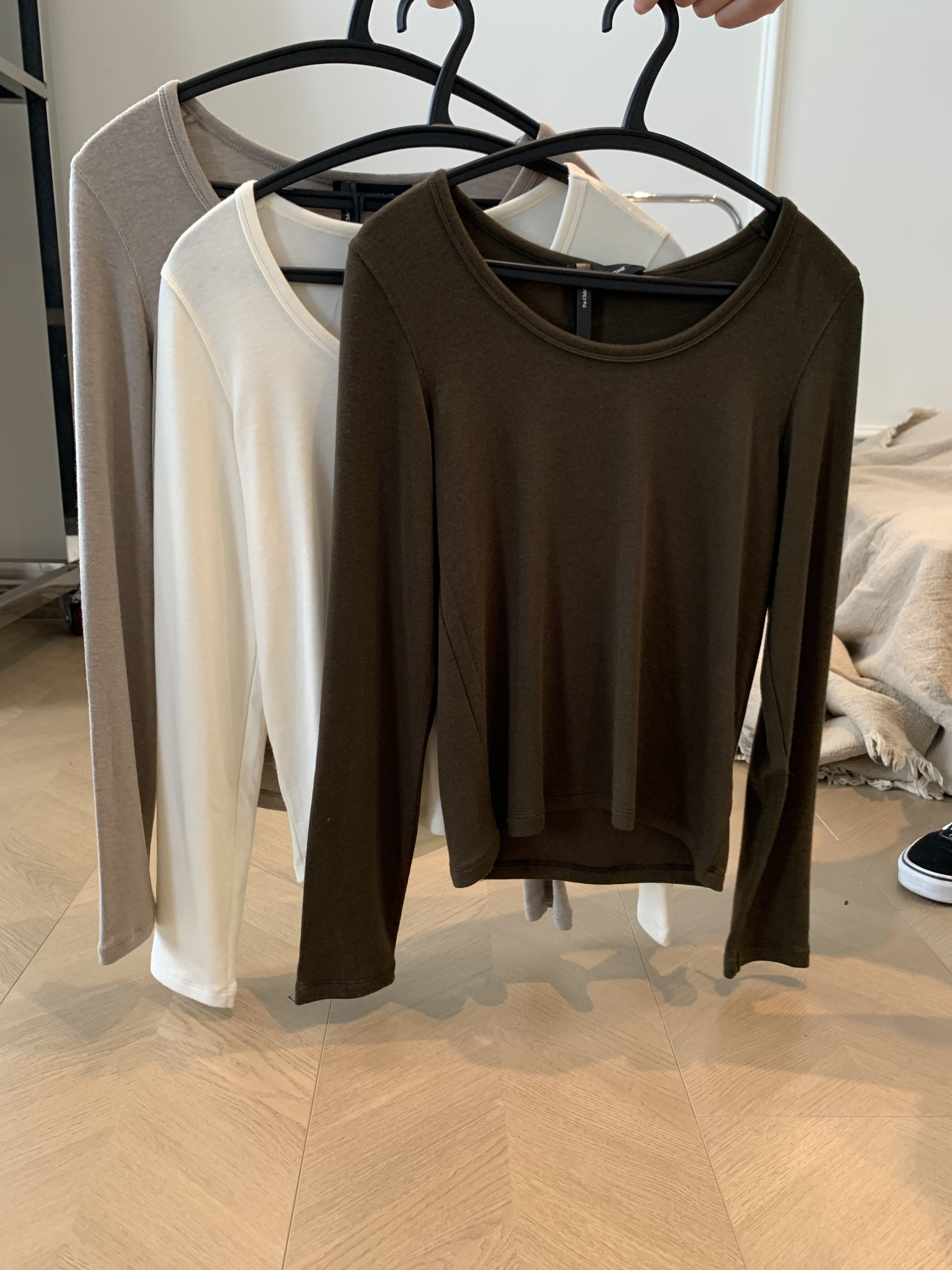 Slim Fit Long Sleeve T-Shirt T002 Regular Shoulder - Taobao product photo 2