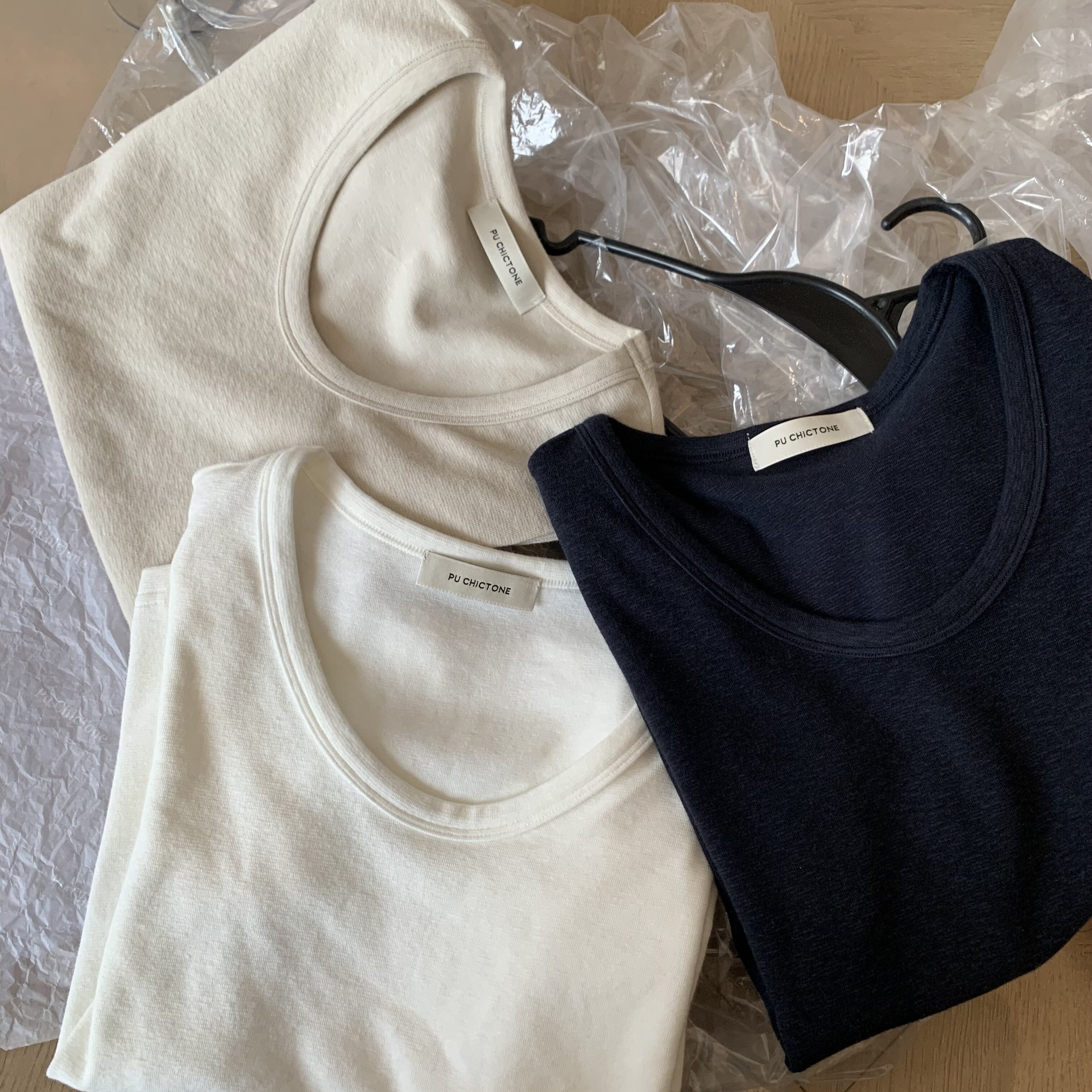 U然自在  新款韩版慕斯U领短袖T恤显瘦百搭短袖6505