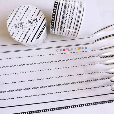 小浮泡泡边框手帐黑线边框