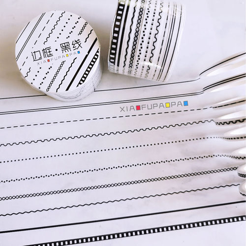 小浮泡泡边框手帐黑线边框