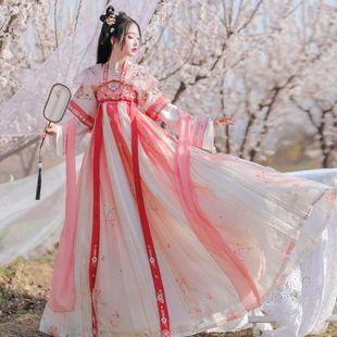 新款 女原創(chuàng)唐制漢服女中國風(fēng)胸襦裙仙氣飄逸常仙日全AMQ超套漢齊