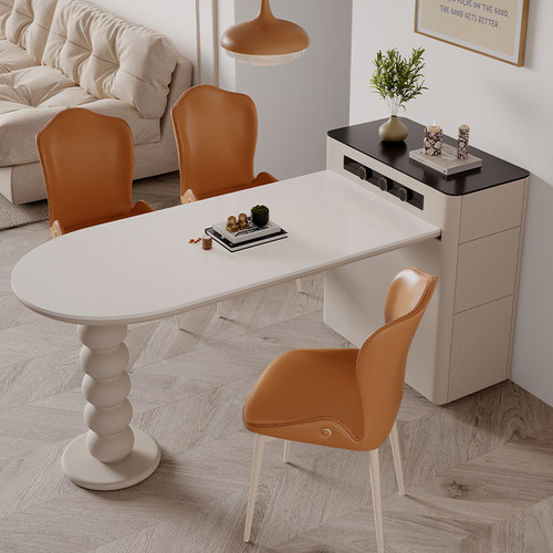 奶油风岛台餐桌YHMJ/栐和美家