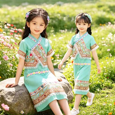 马来西亚小娘惹短袖裙子旅拍摄影
