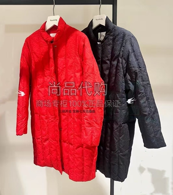 Marisfrolg玛丝菲尔中长羽绒服红T1EG4740Y/黑T1EG4719Y/白4738Y