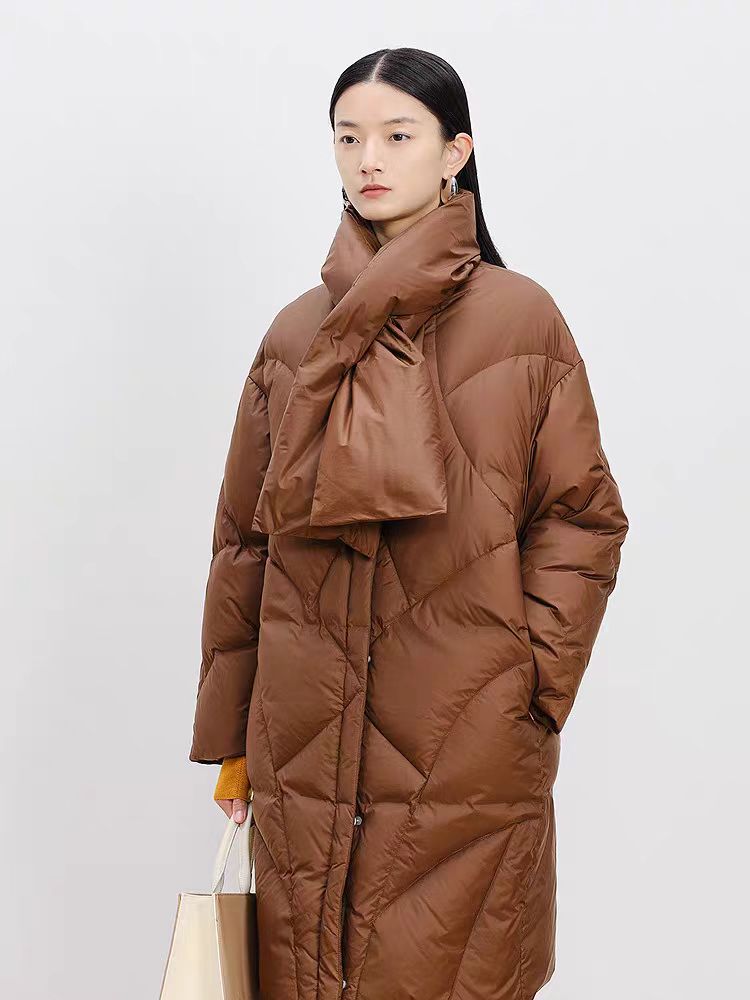 【专柜正品】AUM噢姆冬季花苞羽绒服黑色MCEG4915Y/棕色MCEG4912Y