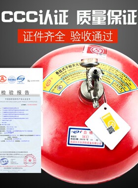 4kg悬挂式干粉灭火器4公斤自动灭火装置超细6kg8kg消防器宫灯吊球