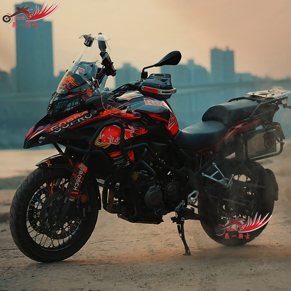 定制贝纳利金鹏trk502/502x贴花改装贴纸车身贴全车版花版画拉花