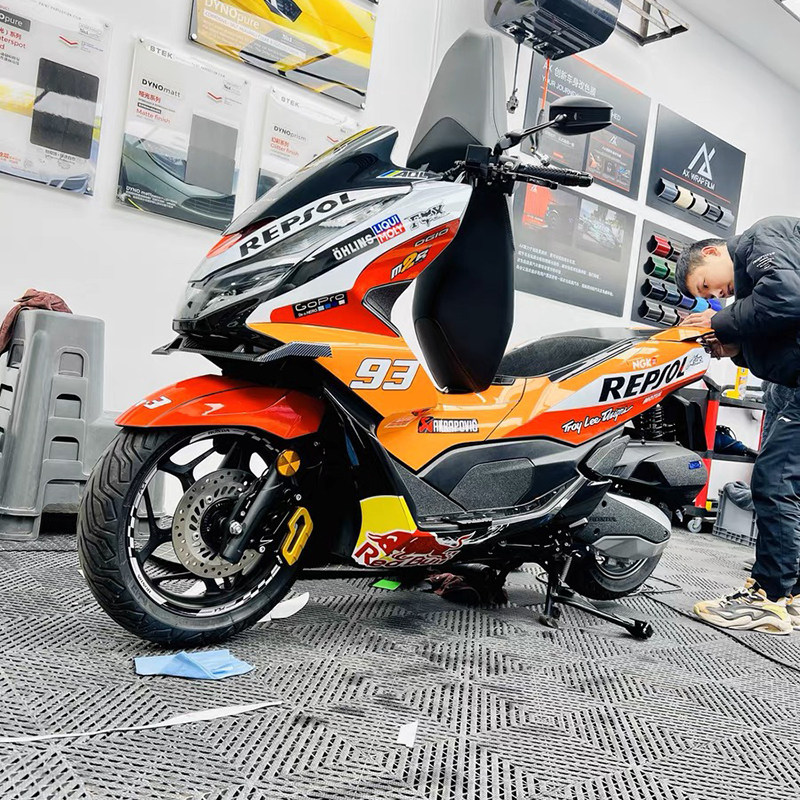 定制适用本田pcx160 150改装贴纸车身贴全车贴花保护贴膜版画拉花