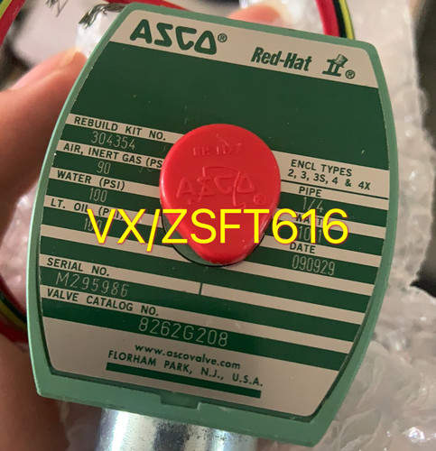 8262G208美国ASCO电磁阀304354现货包邮