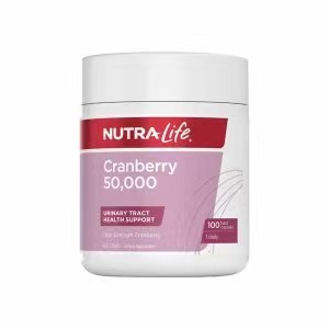 新西兰直邮Nutra Life纽乐蔓越莓胶囊天然蔓越莓提取高浓度100粒