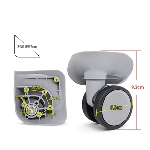 w130#花花公子行李箱轮子替换滚轮登机箱JLH万向轮配件