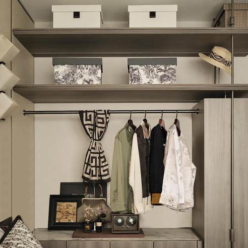 样板房衣帽间衣柜展厅软装饰品