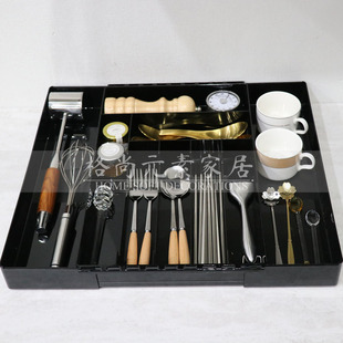 样板间厨房装 饰品摆件橱柜抽屉收纳展示厨具小饰品刀叉勺组合套装
