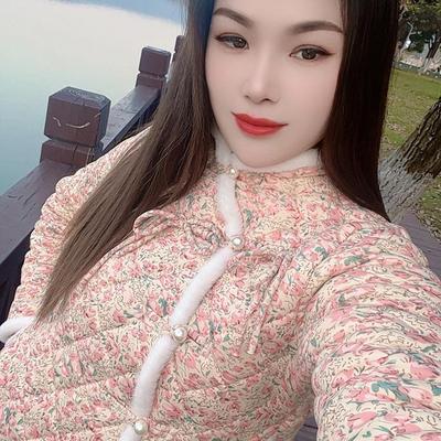 新款冬季珍珠斜扣碎花棉袄东北网红保暖棉衣外套女装加厚复古棉服