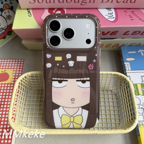 可爱美少女双层imd手机壳