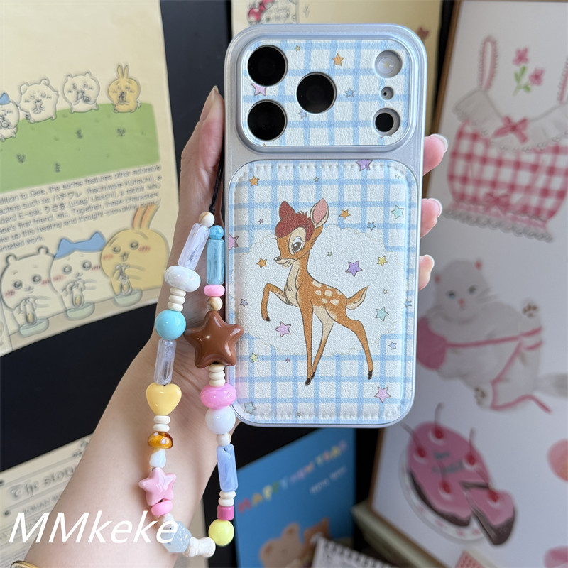 星星小鹿精孔银边手机壳