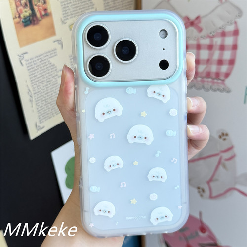 音符星星豆芝麻海豹双层手机壳