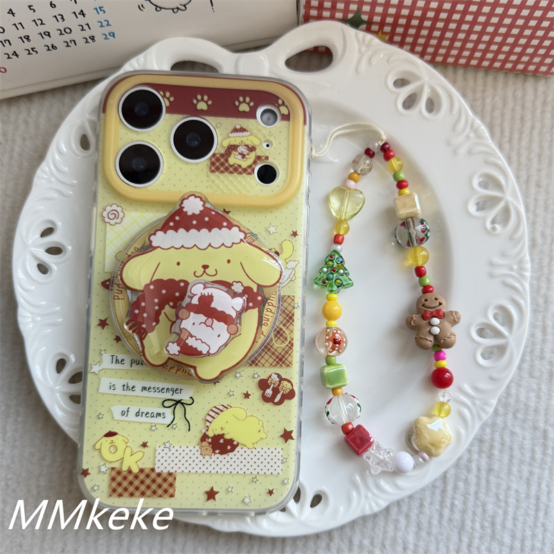 圣诞布丁狗双层磨砂磁吸手机壳