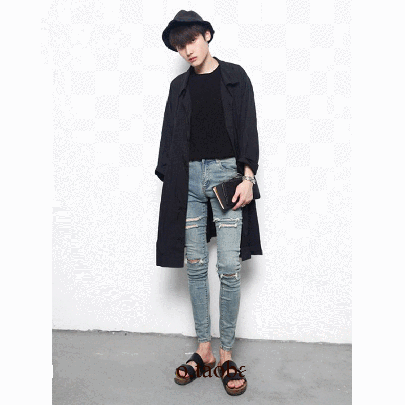 Jeans pour jeunesse pieds Slim pour automne - Ref 1460956 Image 1