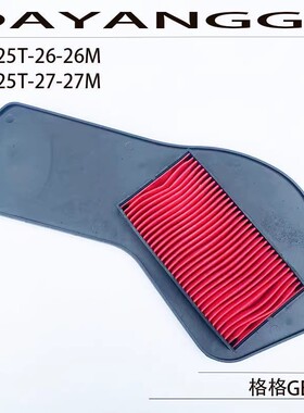 大阳踏板摩托车GEGER格格DY125T-26-26M-27M空气过滤芯滤清器空滤