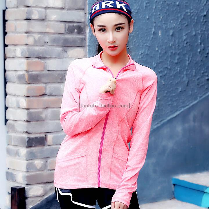 健身速干拉链开衫瑜伽服运动外套