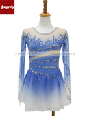 DVWVB定制花样滑冰冰舞精灵 X246 烫钻滑冰服滑冰裙儿童成人款