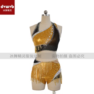 冰舞精灵现代舞蹈儿童成人女款 比赛服K092 专业比赛演出服艺考花式