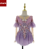 儿童成人女款 DVWVB定制花样滑冰服 花样滑冰表演服 裙Y21