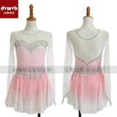 定制花样滑冰表演服定制女童轮滑溜冰裙儿童成人比赛考级服K130