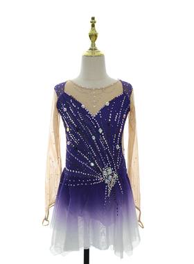 定制花样滑冰服 花样滑冰表演服花样轮滑表演服 儿童成人女K147