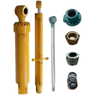 挖掘机油缸总成三一雷沃大中小臂液压活塞杆缸筒动臂斗杆油封配件