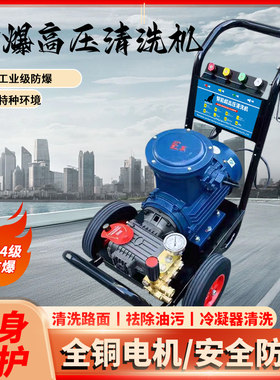 纯铜防爆高压清洗机三相380v工业