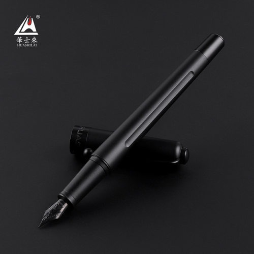 华士来108学生练字书法EF F M明尖小翘尖弯尖钢笔墨囊墨水礼盒装