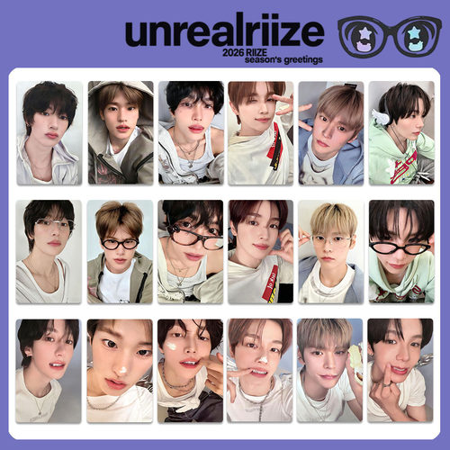 RIIZE 2026 SEASON'S GREETINGS台历小卡UNREALRIIZE随机卡台历卡