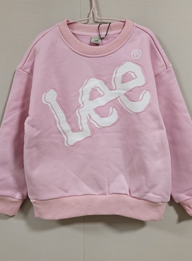 全新 le家带吊牌女童加绒卫衣  圆领套头卫衣120 ～165