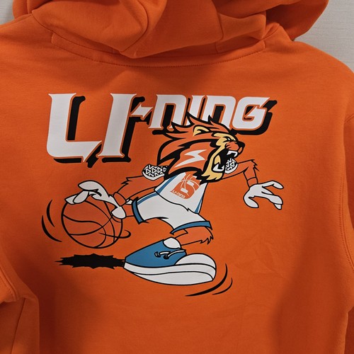 李家卫衣男童春季篮球百搭透气宽松套头连帽卫衣 130 140 150 160