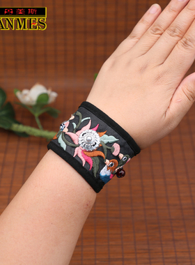 民族风女士刺绣手腕带