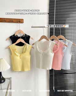 L5290纯欲风甜美气质温柔小众设计吊带背心蝴蝶结美背裹胸内衣