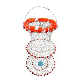 RTI浮水鱼护海钓船钓矶钓钢丝盖渔护新款便携大力马鱼网垂钓渔篓