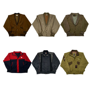 vintage古着美式 阿美咔叽男女外套G167 复古中古港风棒球服工装