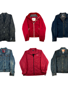 vintage古着美式复古中古港风棒球服工装阿美咔叽男女外套S86